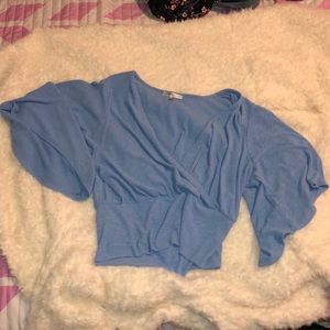 Baby blue blouse